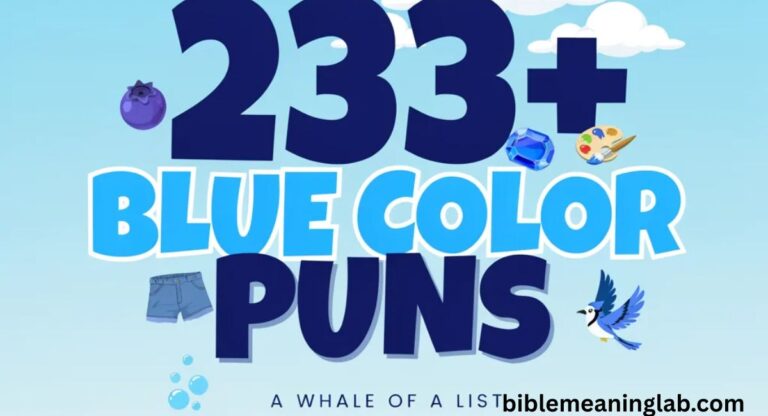 233+ Blue Color Puns That Splash Pure Joy (For 2026 Updated)