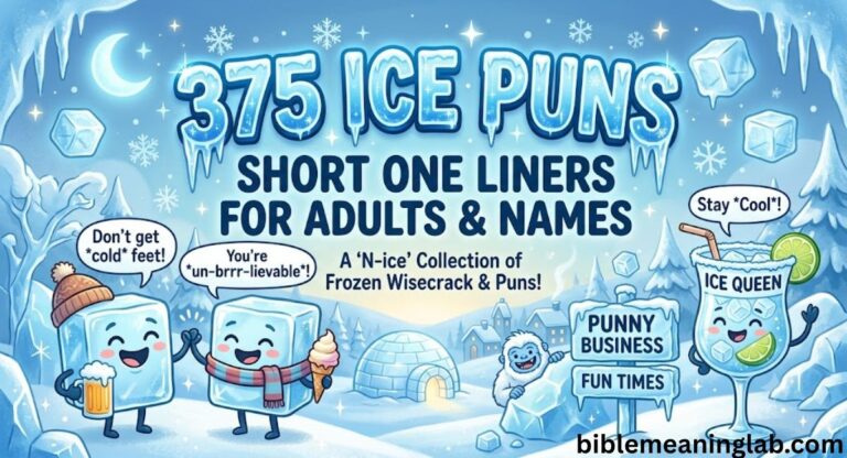 375 Ice Puns: Short One Liners For Adults & Names