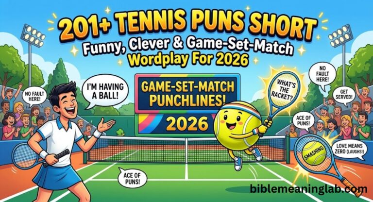 201+ Tennis Puns Short: Funny, Clever & Game-Set-Match Wordplay For 2026