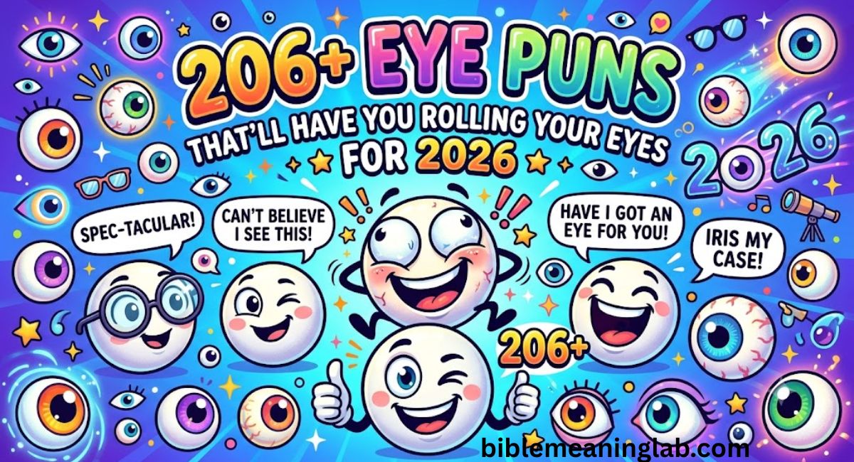 206+ Eye Puns That’ll Have You Rolling Your Eyes For 2026