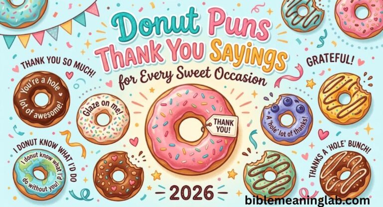 Donut Puns Thank You Sayings for Every Sweet Occasion – 2026