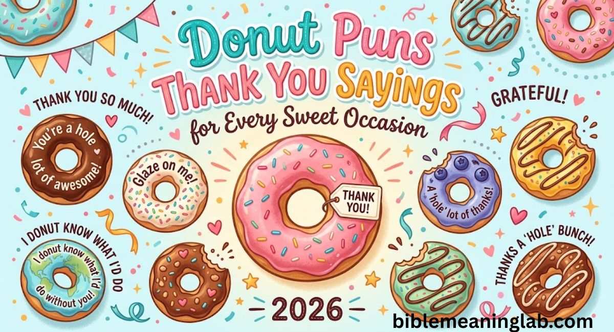 Donut Puns Thank You Sayings for Every Sweet Occasion – 2026